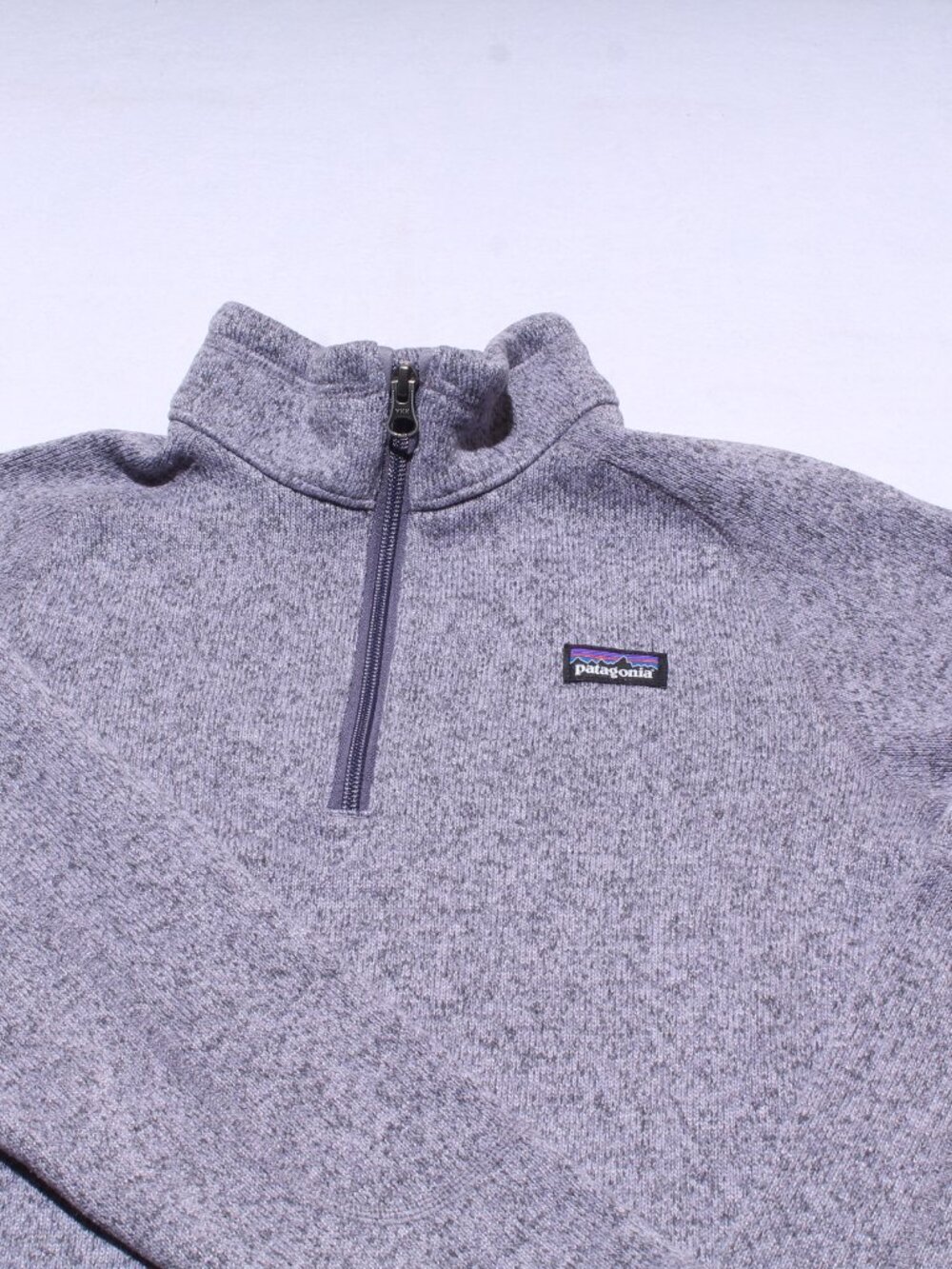 Girls Patagonia Worn Wear Better Sweater 1/4-Zip Long Sleeve Top Size XL 14 - Picture 3 of 10